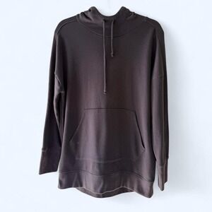 Fabletics Women's Size S Dark Gray Hoodie Long Sleeve Pullover Pocket